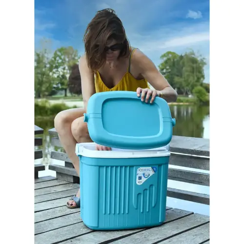 Glacière ICEBERG, 42 litres, bleu clair/blanc - Eda Fontaine