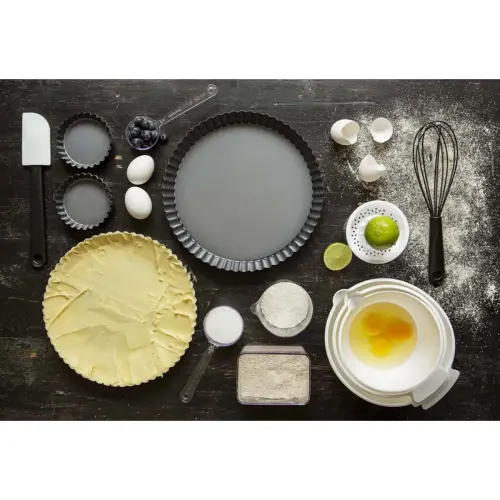 Moule &agrave; tarte, acier carbone, 280 mm, gris - Gastromax 