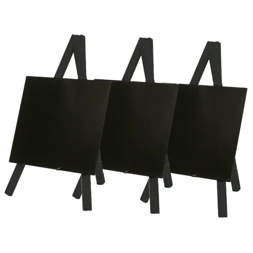 Ardoise de table MINI avec trépied, noir - Securit