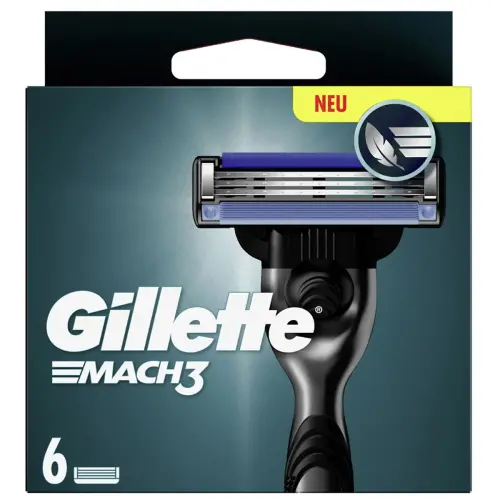 6 Lames de rechange Mach3 - Gillette 