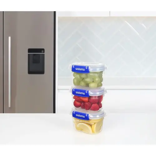 3 Boîtes de conservation KLIP IT PLUS, 400 ml - Sistema
