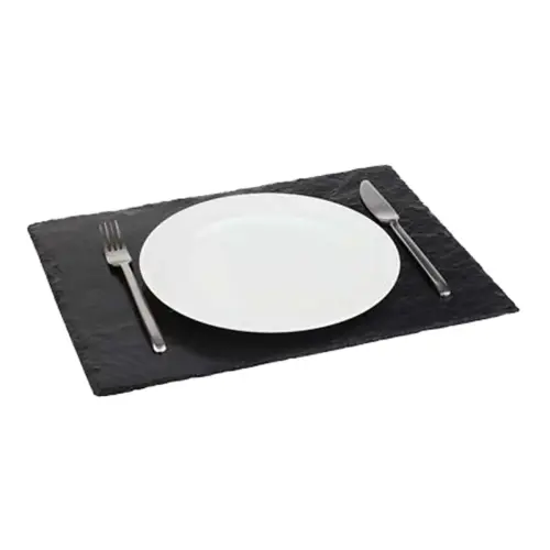 Plat en ardoise naturelle, L450 x P300 mm, anthracite - APS