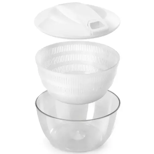 Essoreuse à salade Turbo, avec cordon, blanc - Metaltex