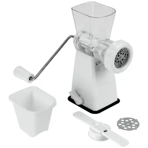 Hachoir Tartare, plastique/inox, blanc - Metaltex