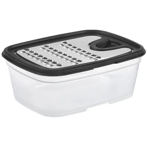 Râpe avec récipient, transparent/noir - Gastromax
