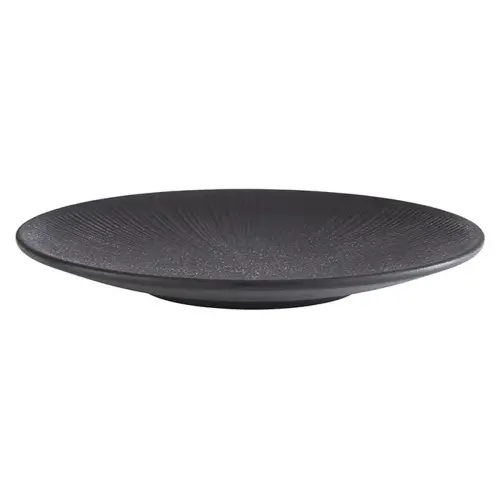Assiette plate NERO, diam&egrave;tre 330 mm, noir - APS 