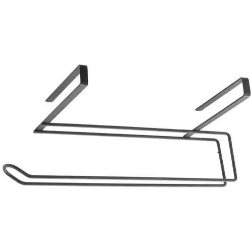 Porte-rouleau de cuisine Easy-Roll LAVA, noir mat - Metaltex 
