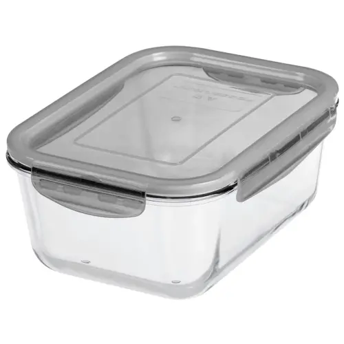 Boîte de conservation en verre, 0,75 litre, gris - Gastromax