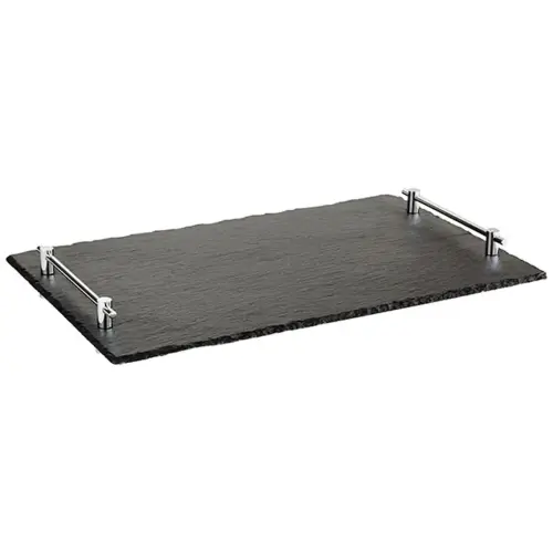 Plat en ardoise naturelle HOCHSTAPLER, L530 x P325 mm - APS