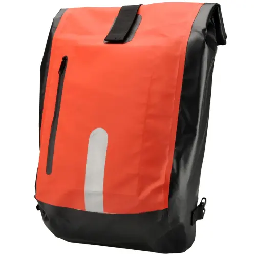 FISCHER Sacoche de v&eacute;lo, imperm&eacute;able, rouge / noir 