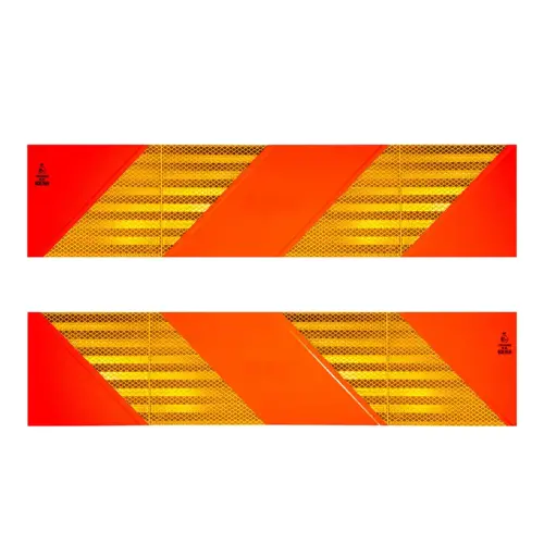 Plaque r&eacute;fl&eacute;chissante arri&egrave;re de tracteurs - 565 x 130 mm - IWH 