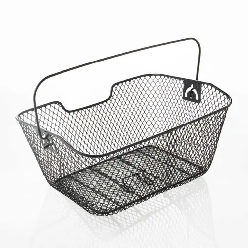 FISCHER Panier pour porte-bagages de v&eacute;lo, noir 