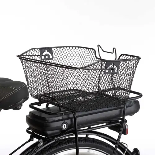 FISCHER Panier pour porte-bagages de v&eacute;lo, noir 