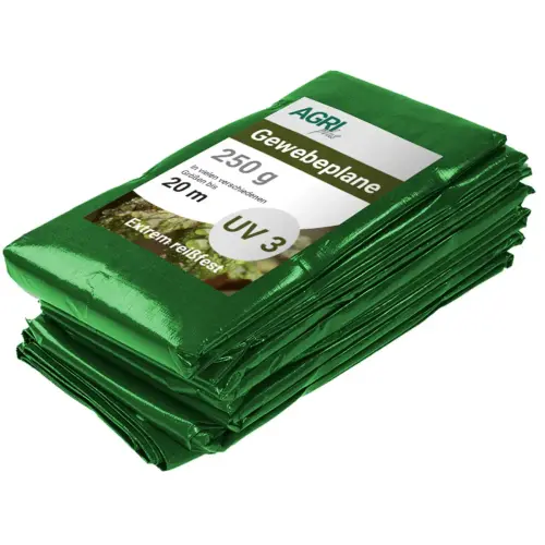 AGRIplus Bâche toile avec oeillets, 4 x 6 m, 250 g/m2, bleu