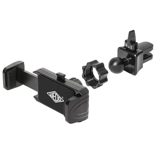 WEDO Support de smartphone pour voiture 'Clip-it plus', noir 