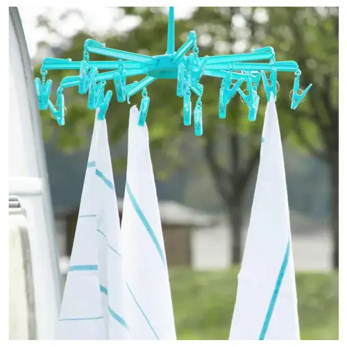 cartrend Séchoir à linge carrousel, avec 18 pinces à linge