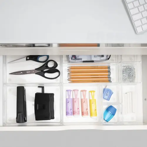 Kit d'inserts de tiroir « the organizer » en polystyrène 13 pièces - Transparent - Helit