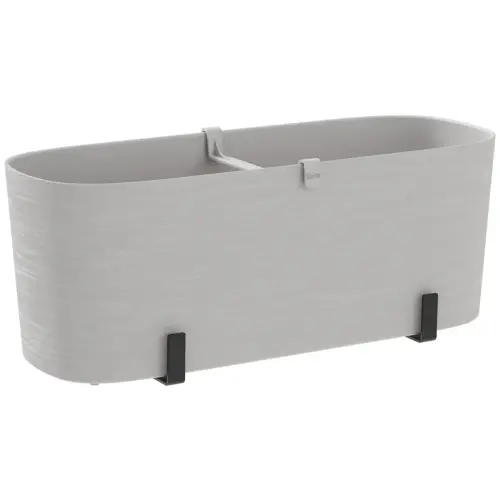 Kit de jardini&egrave;re Paros - support inclus - Fog grey - Tera 