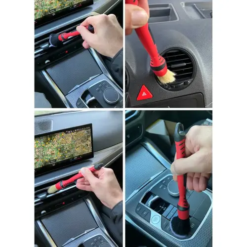 IWH Set de pinceaux d'entretien voiture & maison, 6 pi&egrave;ces 