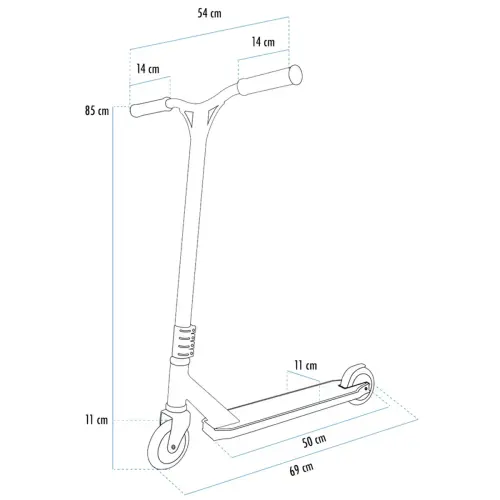 Trottinette freestyle Flipwhip rouge métallique