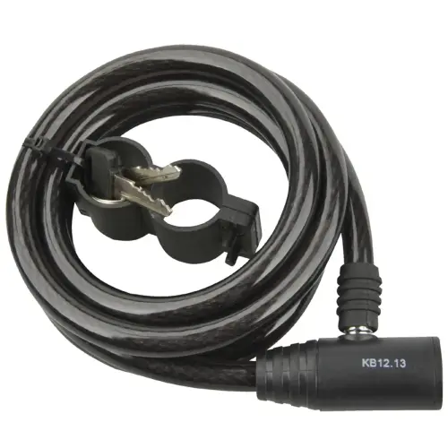 C&acirc;ble antivol pour v&eacute;lo - longueur 1800 mm - Noir - Fischer 