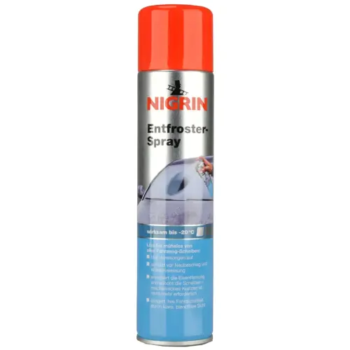 Spray d&eacute;givrant pour pare-brise NIGRIN, 400 ml 