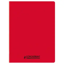 Cahier polypropyl&egrave;ne piq&ucirc;re 96P SEYES 240x320 90g rouge 