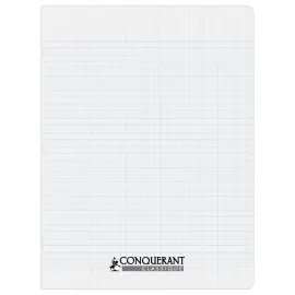 Cahier polypropyl&egrave;ne piq&ucirc;re Sey&egrave;s - A4+ 90g - 48 pages - Incolore - Conqu&eacute;rant 