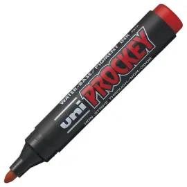 Marqueur permanent Prockey - Pointe ogive - Rouge - UNI-BALL 