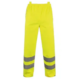 PANTALON PLUIE EVERGLADES HAUTE VISIBILITE &ndash; T2S &ndash; JAUNE &ndash; TAILLE L 
