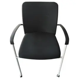 Chaise empilable Dauphin - Noir - Reconditionn&eacute;e 