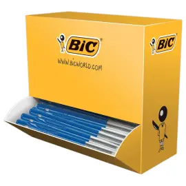 100 Stylos bille r&eacute;tractables M10 - Pack de 90 + 10 gratuits - &Eacute;criture moyenne - Bleu - BIC 