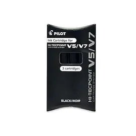 3 Recharges pour stylo V5 / V7 rechargeable PILOT - Noir 