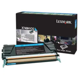 Toner LEXMARK cyan HC X748H1CG 