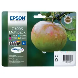 4 Cartouches Epson T1295 4 couleurs noircyan magenta jaune 