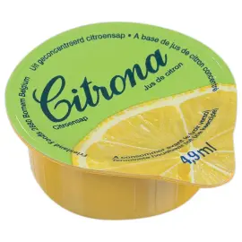 120 Coupelles &agrave; base de jus de citron concentr&eacute; 4.9 ml 