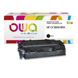 Cartouche noire laser - &eacute;quiv. HP CF280X - K15590OW OWA 