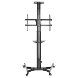 Support &eacute;cran mobile &agrave; roulettes - Noir - FELLOWES 