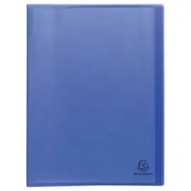 Prot&egrave;ge-documents plastique recycl&eacute; - 40 vues - Bleu - EXACOMPTA 
