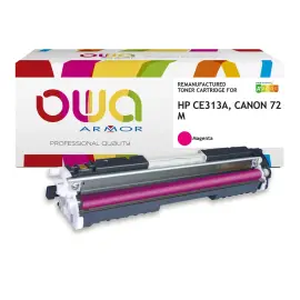Toner &eacute;q. CANON 729 M, HP CE313A - Magenta - OWA 