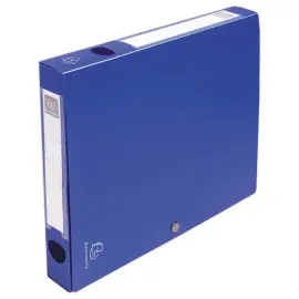 Boite de classement &agrave; pression - Dos 40 mm - A4 - Bleu - EXACOMPTA 
