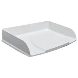 Corbeille &agrave; courrier horizontale Autentik - Blanc - EXACOMPTA 