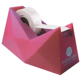 D&eacute;vidoir bureau pour rouleaux adh&eacute;sifs - Rose 