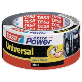 Ruban adh&eacute;sif extra power - 25 m x 50 mm - Noir - Tesa 