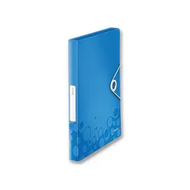 Bo&icirc;te de classement plastique WOW - Bleu - LEITZ 