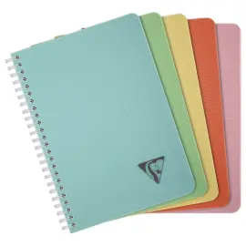 Cahier spirale Linicolor - A5 - 180 pages - Lign&eacute; - CLAIREFONTAINE 