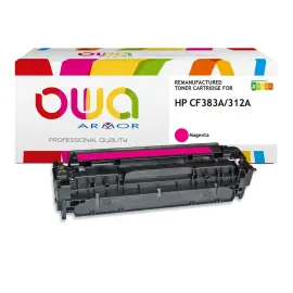 Toner &eacute;q. HP CF383A - Magenta - OWA 