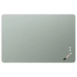 Tableau en Verre Mat 100x150 - Magn&eacute;tique & Effa&ccedil;able &agrave; Sec - Gris - LEGAMASTER 