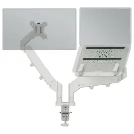 Double Bras Ecran Pivotant & Inclinable avec support PC - LEITZ 