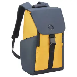 Sac &agrave; dos SecurFlap 15,6" - Confortable & Securis&eacute; - Jaune - DELSEY 